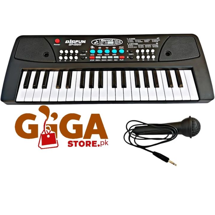 Bigfun 430A1 Eletcronic Piano with Microphone 37 keys for kids