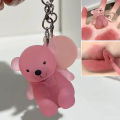 Lip&Cheek Two Use Cute Bear Keychain Lip Mud Matte Velvet Blush Lipstick Waterproof Long Lasting Non-Stick Cup Lip Gloss. 