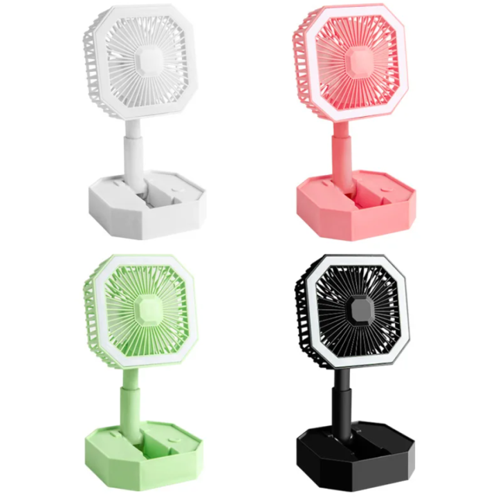 Tolsen Personal Mini Fan Hand Held,Portable Fan Reading Light - Mini Handheld Outdoor Small Pocket Fan Battery Operated USB Rechargeable Cooling Fan Hondony