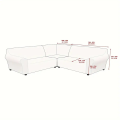 Premium L Shape Sofa Cover – 7 Seater (3+3+Corner) | Stretchable Cotton Jersey | 8 Colors. 