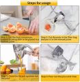 Manual Juice Squeezer Aluminum Alloy Hand Pressure Juicer Pomegranate Orange Lemon Sugar Cane Juice Kitchen Fruit Tool. 