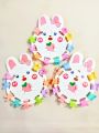3 Cute Mini Hair Clip Cards for Girls | Star, Butterfly & Bear Shaped Hair Claws | 30pcs 10 - 12mm Small Hair Accessories for Kids & Daily Use. 