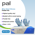 Pal Vinyl Gloves Powder Free - Blue. 
