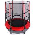 55′′ Round Kids Trampolines Indoor, 4.5FT Outdoor Trampoline with Enclosure Net for Toddler 55" 4.5FT Junior Trampoline With Enclosure Safety Net Kids Activity. 
