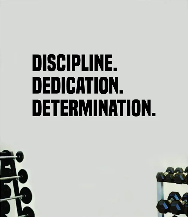 Discipline%20Dedication%20Determination%20Wall%20Decal%20Sticker%20Vinyl%20Art%20Bedroom%20Room%20Decor%20Teen%20Quote%20Inspirational%20Boy%20Girl%20Motivational%20Work%20Out%20Gym%20Run%20Cardio%20Beast%20Health%20Lift%20Fitness%20School%20Work%20Office%20-%20Image%202