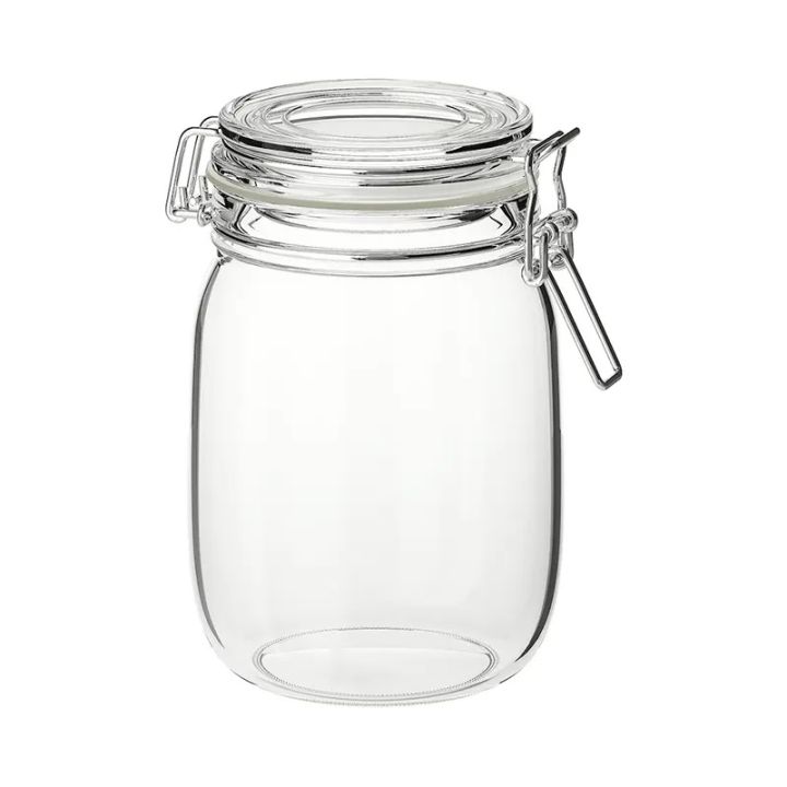Glass%20Jar%20with%20lid%20(rubber%20seal),%201%20Liter%20%E2%80%93%20IKEA%20KORKEN%20for%20Loose%20Tea%20Sugar%20Rice%20&%20Pickle%20-%20Image%204