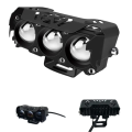Projector Triple 3 Lens LED Car & Motorcycle (2pcs) Fog Driving Lights 20W 6000Lm High Low Beam White Yellow Lighting Projector Lens Motorbike Auto Other Headlights. 