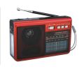 Portable 7 Bands (AM/FM/SW 1-5) Rechargeable Radio with USB/TF Music player With Torch Light. 