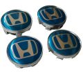 SET OF 4 Honda Logo Car Wheel Center Caps Premium Quality 5.72 cm - 2.25 Inches Blue. 