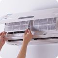 2Pcs Air conditioner Filter Papers Anti-dust Net Cleaning Purification Air Conditioner Parts air purifier dust filter. 