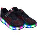 LED Light up Red Roller Shoes, USB Rechargeable. Boys & Girls, KIDS Double Roller Shoes, Children Light Shoes, Roller Skating - We Deliver Fast in 3/4 days. 