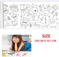 Children's Drawing Roll, Coloring Paper Roll for Kids, Sticky DIY Painting Drawing Paper Rolls for Toddler, For Wall Coloring Paper Stickers KS. 