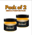 [PACK OF 2 ] Beeswax Furniture Polish 85g ,Wood Seasoning Beeswax | Natural Wood Wax Traditional Beeswax Polish for Wood & Furniture | Beeswax Wood Polish and Cleaner for Furniture Care | 2pcs beeswax 85g. 