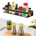 Wall Mount kitchen Accessories Spice Jar Storage Metal Shelf Rack Organizer. 