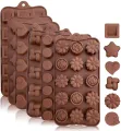 Silicone Chocolate Mold Non-Stick Candy and Jelly Mould Cake Cookie Mold for Chocolate Baking DIY. 