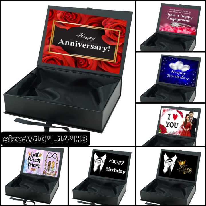 EMPTY gift box for packing gift box for gifting fiance ,husband, WIFE , FRIEND .MEN , WOMEN , BIRTHDAY , ANNIVERSARY , WEDDING , ENGAGMENT ,  wrapping gifts on