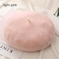 Women Winter Wool Beret Hats French Hat Girls Solid Color Fashion Autumn Beret Hat For Women Flat Cap Hat Felt Berets. 