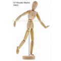 Wood 12  Artist Drawing Manikin Articulated Mannequin with Base and Flexible Body Perfect For Drawing the Human Figure Paint Sketch Model People Wooden Man Drawing Model School Supplies Art Supplies Art Set(12  Male). 