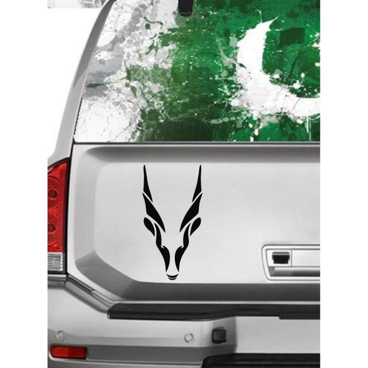 Markhor (Black Sticker), Markhoor Car Sticker, Mar Khoor Car Sticker,  Car Accessories, Stickers for Car, Car Modification, Car Decoration