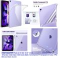 CASE iPad Air 4 2020 & AIR 5 2022, 10.9" Clear 4Th 5Th Generation TPU Case (Shock Proof Gel Case) Apple iPad air 4, A2324 , A2072 , A2325 , A2316 .6D TPU cover. 