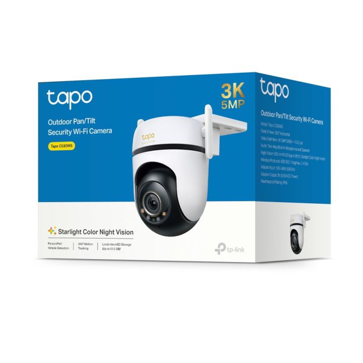 TP-Link%20Wi-Fi%20Camera%20Tapo%20C530WS%20Outdoor%20Pan/Tilt%20Security%20Wi-Fi%20Camera%20-%2018%20Months%20Brand%20Warranty%20-%20Image%203
