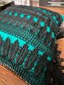 Black Chori Schiffli Lace. 