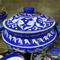Multani Blue Pottery Handi 1 kg handi size/  Home decor / handicrafts. 