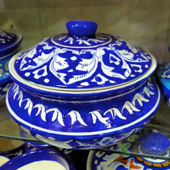 Multani%20Blue%20Pottery%20Handi%201%20kg%20handi%20size/%20%20Home%20decor%20/%20handicrafts%20-%20Image%203