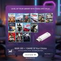 16GB USB Full of PC Game Setups Any 1 Game Of Your Choice Run On 2GB Graphics Card. 
