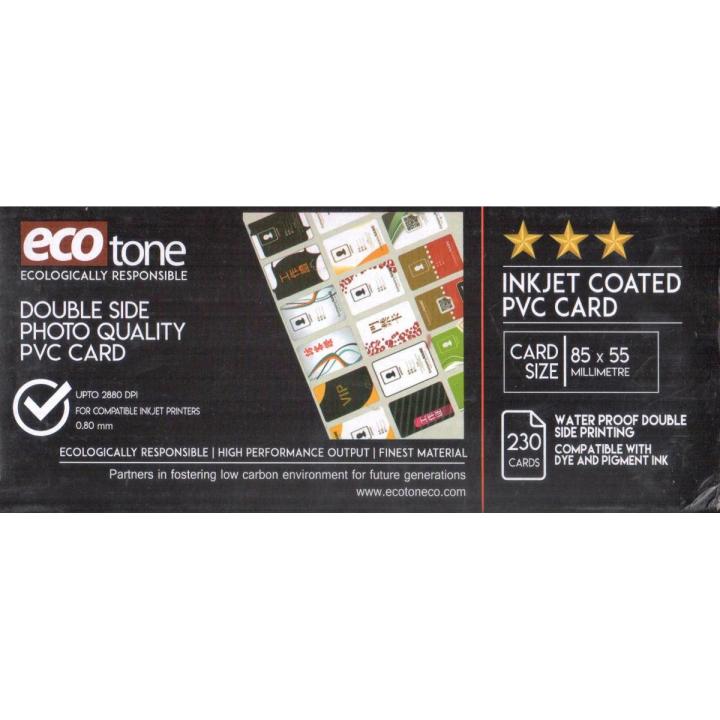 EcoTone PVC Cards CNIC Size 230-Pieces (Office Mart)