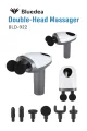 Bluedea Double-Head Massager BLD-922 – 10 Speed Levels, 6 Heads, Full Body Muscle Relief. 