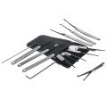Accessories 【All-in-one】(5/19/25pcs ) Lock Picking Set Unlocking Tool Set Locksmith Practice Lock Pick Key Extractor Padlock Lockpick Tool Kits With Carrying Bag. 