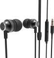 Super Deep Bass Earphones/ Handsfree / Microphone (Universal)- Black. 