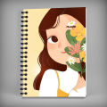 Notebook - Cute Character Cover for Girls University and College Subjects Printicious CG0015. 