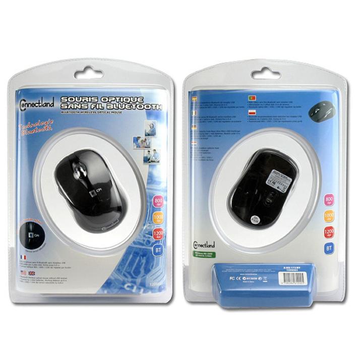 BLUETOOTH WIRELESS OPTICAL MOUSE MS-173BT Bluetooth Wireless optical mouse without USB receiver • Powered by 2 AAA batteries. Working distance up 10 m • 800 / 1000 / 1200 dpi sensor adjustable by button
