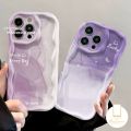 Purple Ribbon English Every Day Case for Redmi 12C 12 A1 9T 10 9A 10A 10C A2 9 9C NFC Redmi Note 12 11 10Pro 10s 11s 10 Pro Max Poco M3 X5 Lucky Smiley Face 3D Wavy Curved Edge Cover. 
