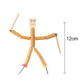 Bamboo Man Toy Diy Bamboo Puppet Kit for Kids Interactive Craft Game for Boys Girls Perfect Gift Children Bamboo Craft Set. 