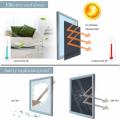 Static Cling Total Blackout Window Film 100% UV Sun Blocking Window Darkening Film Best Black Privacy Window Tint Removable. 