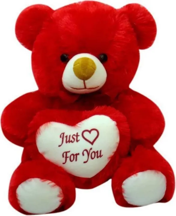 Teddy%20Bear%20Just%20For%20You%20heart%20Teddy%20Bear%20Huggable%20And%20Loveable%20For%20Someone%20Special%20-%202%20Feet%20(Red)%20-%20Image%202