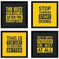 set of 4 motivational frames, wall frames for home and office, picture frames, wooden frames. 