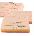 Silicone Suture Pad 3 Layer Skin Suture Practice Pad with Wound Simulated Skin Suture Module Reusable. 