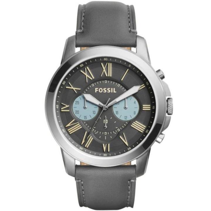 Fossil FS5183 Leather Strap Wrist Watch for Men