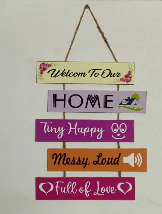 Wooden Wall Hanging quotes for home decoration Daraz.pk
