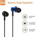 Original Xiaomi Double Dynamic HiFi Deep Bass Wired Control Magnetic Earbuds Head phone with Mic. 