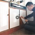 White 108 inch Self Adhesive PVC Sticker for Kitchen Shelf and Cabinet,  Home decor,  Wallpaper for Room. 