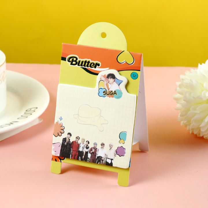 BTS album Butter star merchandise Post-it notes N times stickers ...