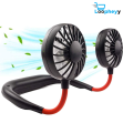 Neck Hanging Neck Fan for Kitchen, 7 Blades Folding Handheld Fan Wearable Portable Neckband Mini Fan USB Chargeable. 