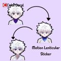 ColorCoral Killua 3D Motion Sticker Hunter X Hunter Car Decals Anime Sticker Waterproof Decals for Cars,Laptop, Refrigerator, Etc. 