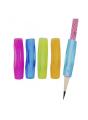 4 pcs set - Pencil Rubber Griip holder for kids children (Practice calligraphy tools Soft rubber grip pen orthotics top new). 