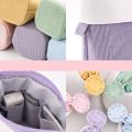 ANGOO Corduroy Retractable Drop-Down Pencil Case Student Stationery Storage Bag. 
